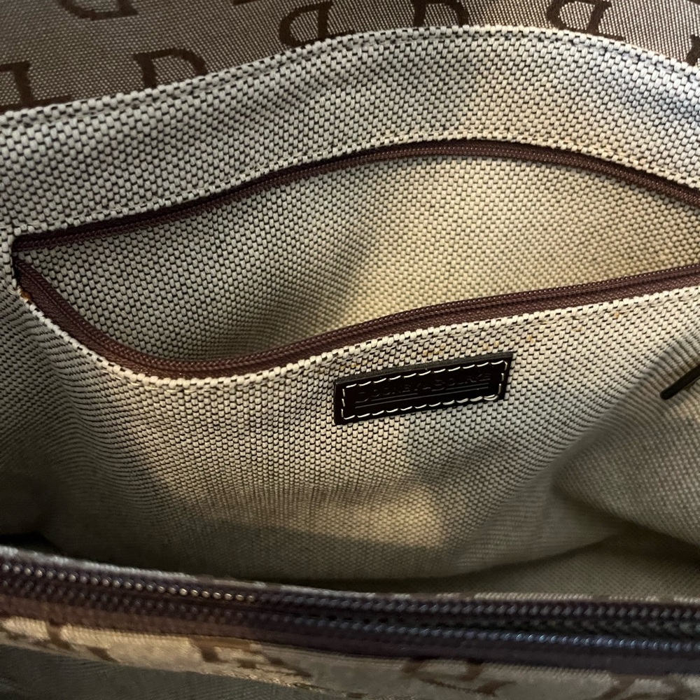 Dooney & Bourke Signature Canvas Satchel, Excellent - Picture 10 of 16